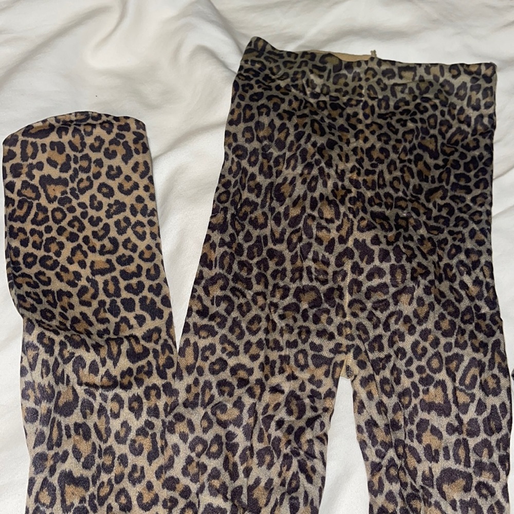 New Guess Marciano Stretch Leopard Animal Print Hosiery Panty Hose XS S - Picture 1 of 7